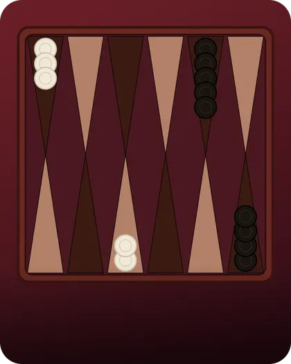 Backgammon game tile