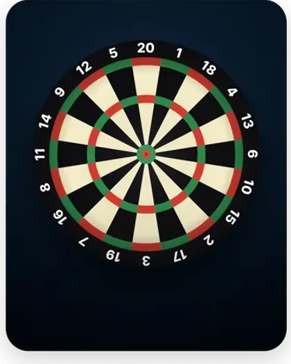 Darts game tile