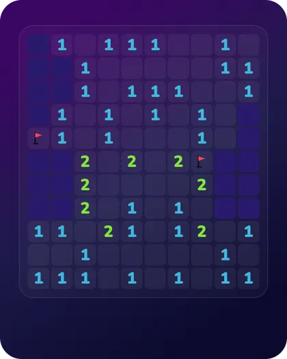 Minesweeper game tile