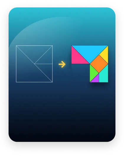 Tangram game tile